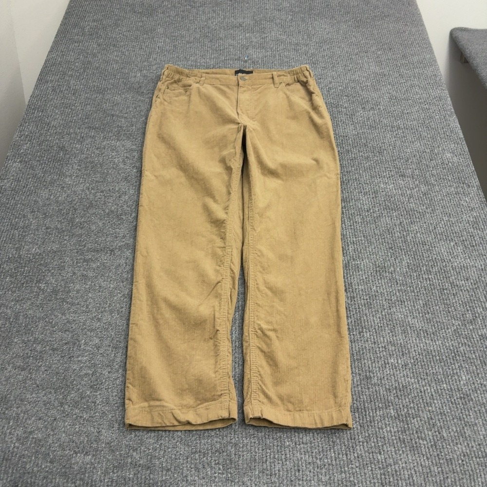 Stone Creek Pants Mens 36 Tan Cotton Corduroy Straight Leg Casual Classic